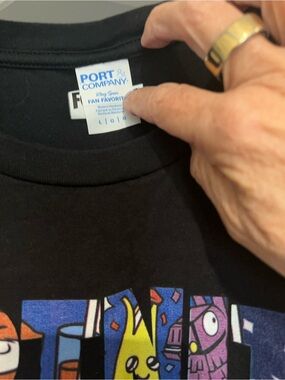 Men’s Black Graphic T-Shirt FORTNITE Size Large